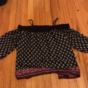 Maurices, S, blue off the shoulder top